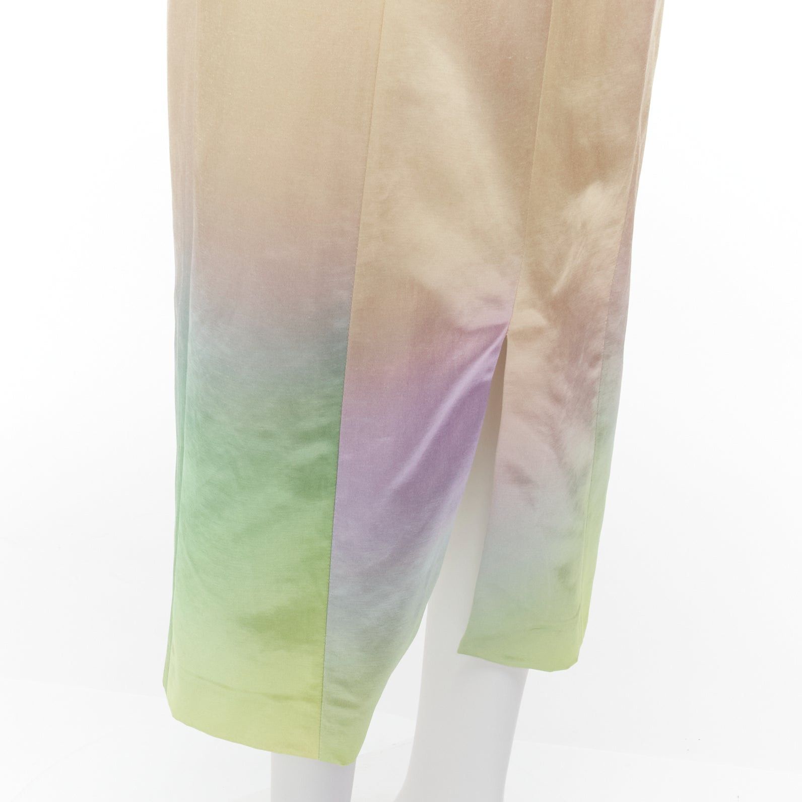 Other MERYLL ROGGE 2021 Runway pastel rainbow ombre rainbow drape side scoop neck dress FR36 S Size S / US 4 / IT 40 - 7 Thumbnail