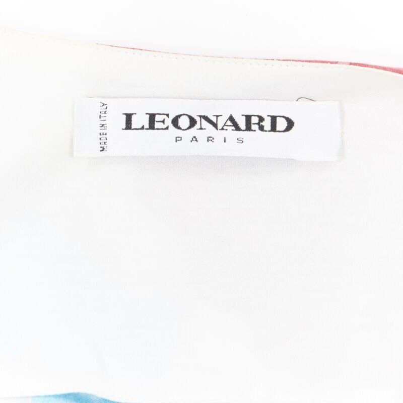 Other vintage LEONARD 90's white oriental floral butterflly print short sleeve jacket Size XS / US 0-2 / IT 36-38 - 11 Thumbnail