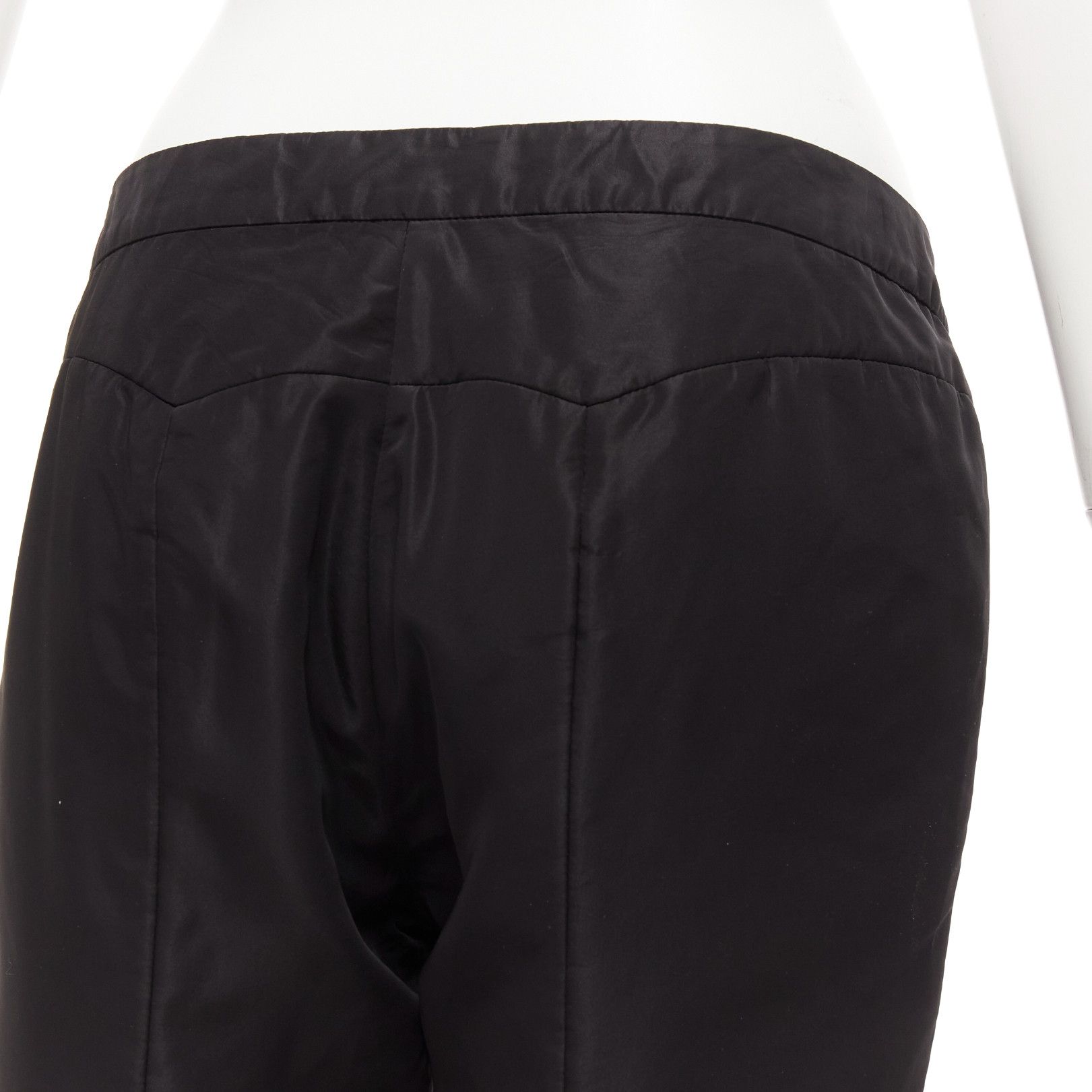 Other SHIATZY CHEN black acetate blend 3D cut back slit padded cropped pants IT42 M Size 28" / US 6 / IT 42 - 7 Thumbnail