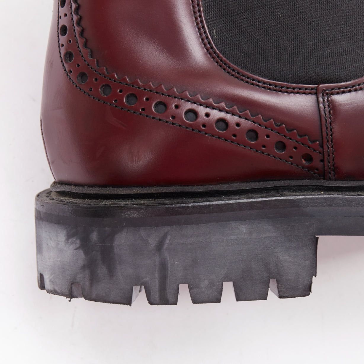 Church's CHURCH'S Ketsby burgundy perforated polished chelsea boots UK7 EU41 Size US 8 / EU 41 - 8 Thumbnail