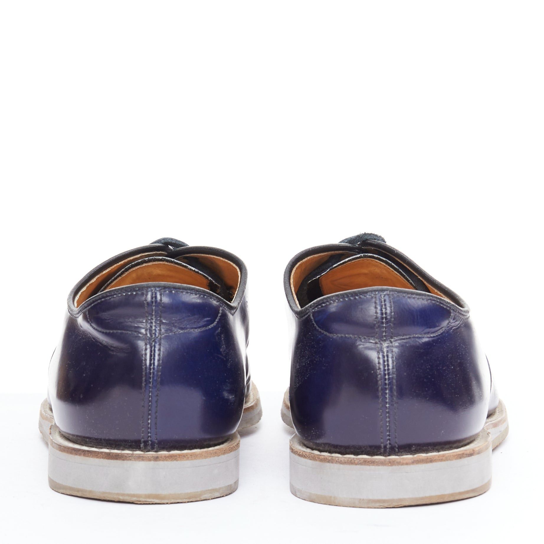 Church's CHURCH'S Hirst navy leather lace up derby dress shoe UK8 EU42 Size US 9 / EU 42 - 5 Thumbnail