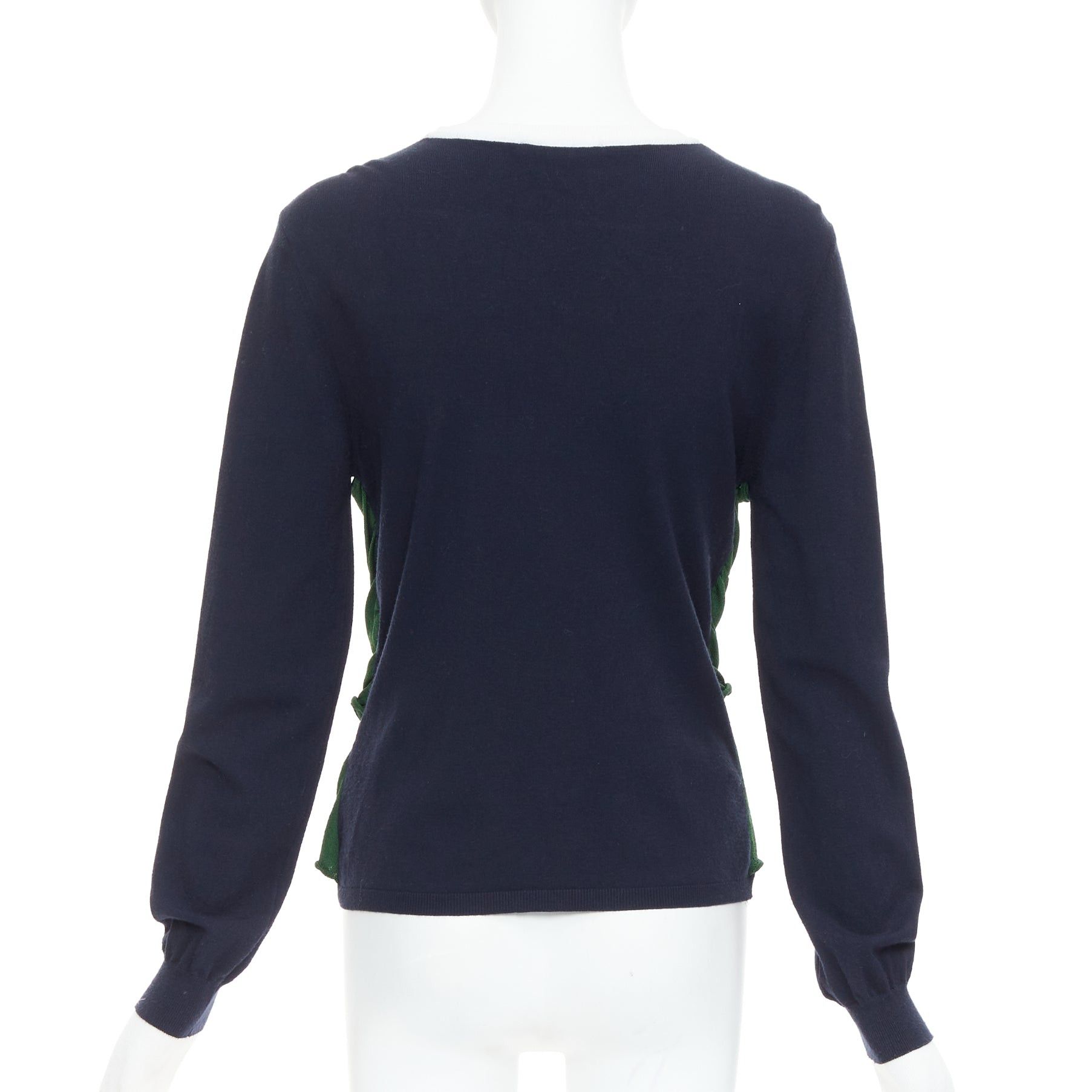 JW Anderson JW ANDERSON green navy deconstructed cami draped sweater L Size M / US 6-8 / IT 42-44 - 5 Thumbnail