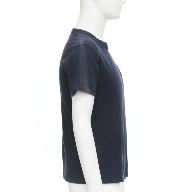 JW Anderson JW ANDERSON JWA logo embroidered navy blue cotton tie sleeve T-shirt S Size US S / EU 44-46 / 1 - 4 Thumbnail