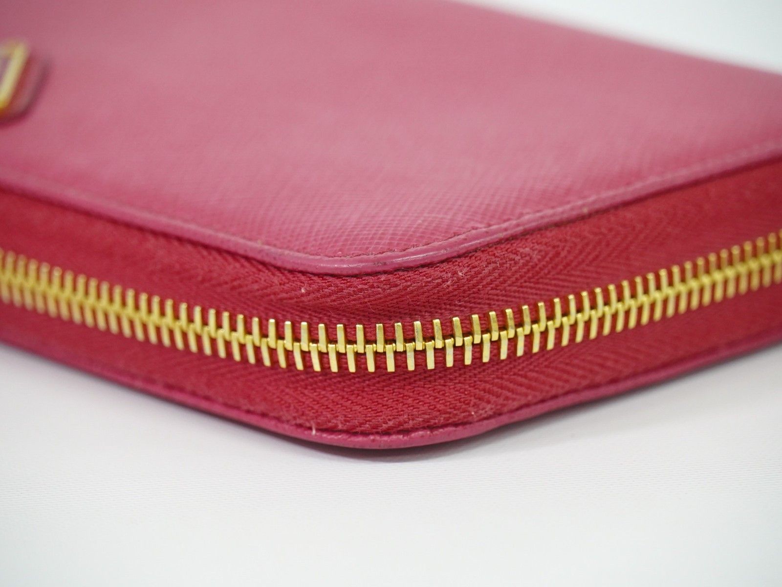 Prada Prada Zip Around Tab Wallet Saffiano Leather Size ONE SIZE - 7 Thumbnail