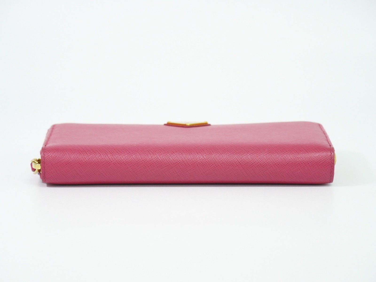 Prada Prada Zip Around Tab Wallet Saffiano Leather Size ONE SIZE - 3 Thumbnail