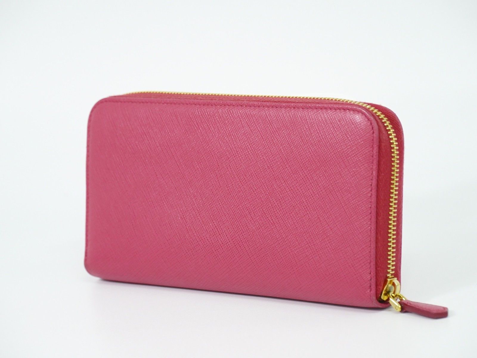 Prada Prada Zip Around Tab Wallet Saffiano Leather Size ONE SIZE - 2 Thumbnail