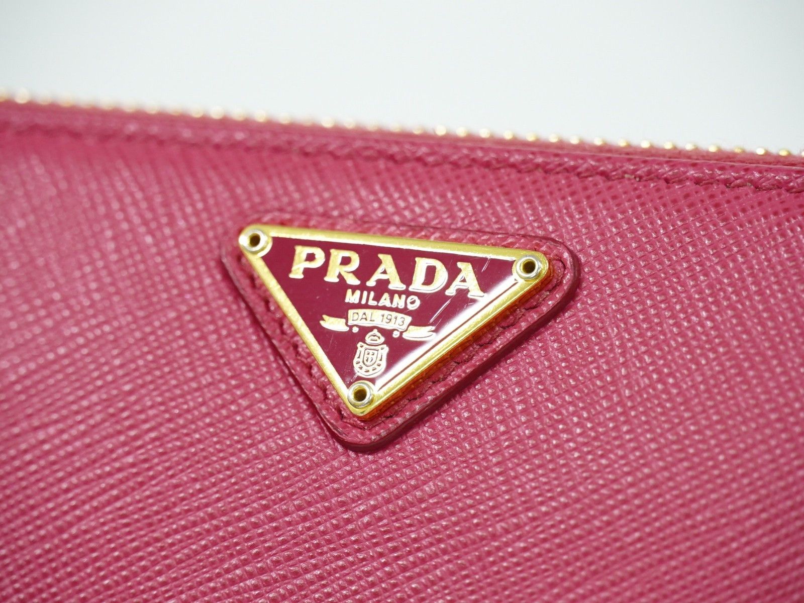 Prada Prada Zip Around Tab Wallet Saffiano Leather Size ONE SIZE - 11 Thumbnail