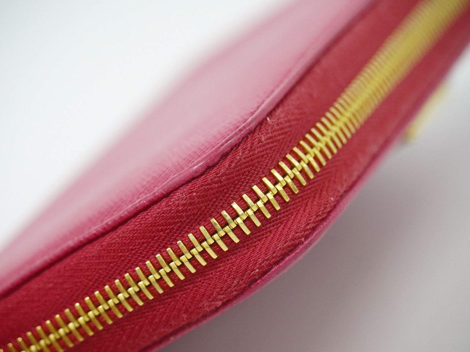 Prada Prada Zip Around Tab Wallet Saffiano Leather Size ONE SIZE - 9 Thumbnail