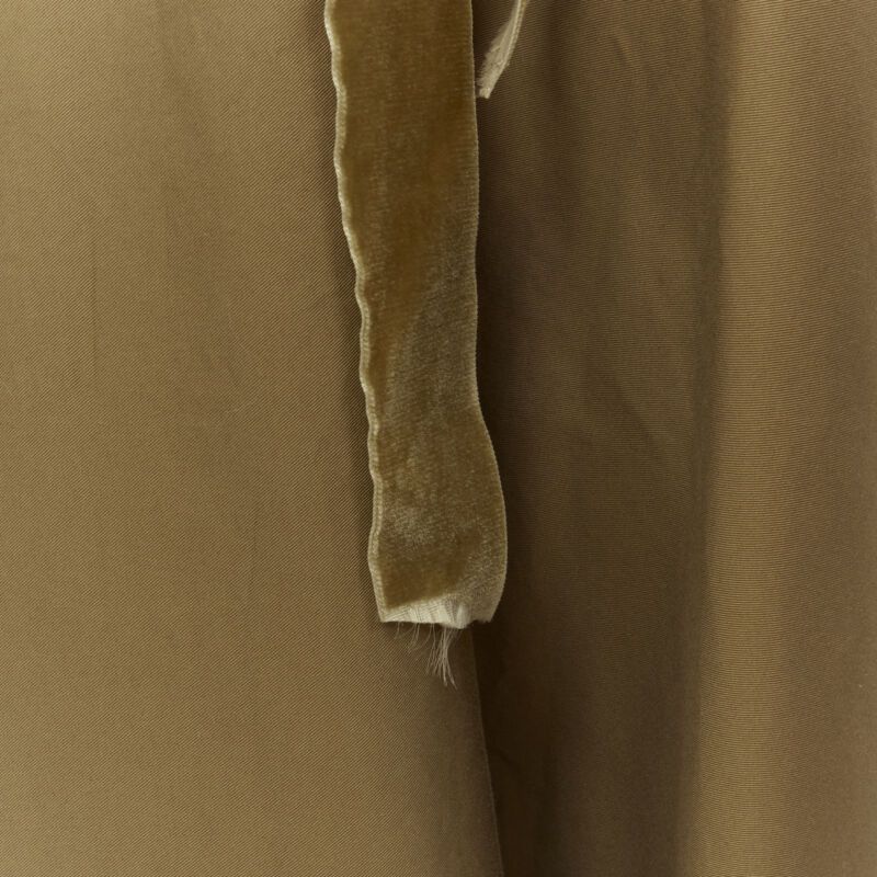 Other ARTCLUB Casa Miller gold lurex brown cotton twill wrap maxi dress M Size M / US 6-8 / IT 42-44 - 7 Thumbnail