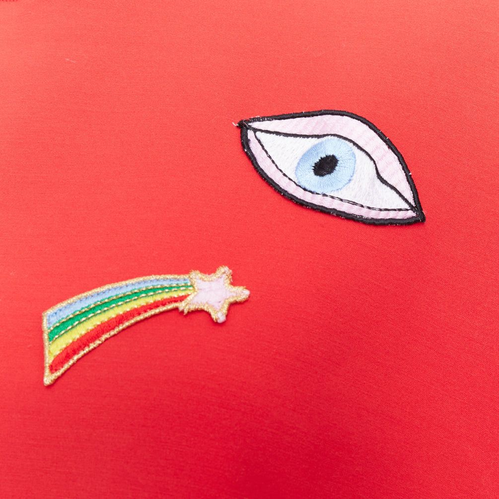 Other VIVETTA red eye rainbow embroidered badges trimmed pullover IT38 XS Size M / US 6-8 / IT 42-44 - 2 Thumbnail