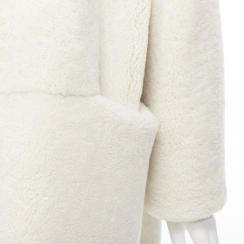 Other MARTIN GRANT 100% lambskin shearling white oversized Teddy winter coat FR36 S Size XS / US 0-2 / IT 36-38 - 8 Thumbnail