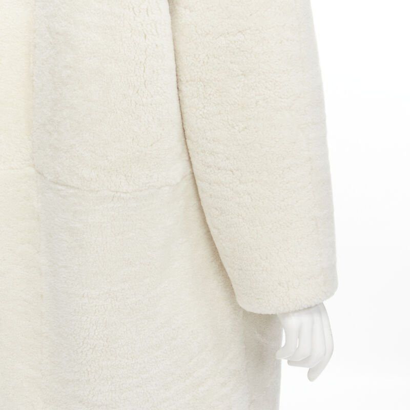 Other MARTIN GRANT 100% lambskin shearling white oversized Teddy winter coat FR36 S Size XS / US 0-2 / IT 36-38 - 9 Thumbnail