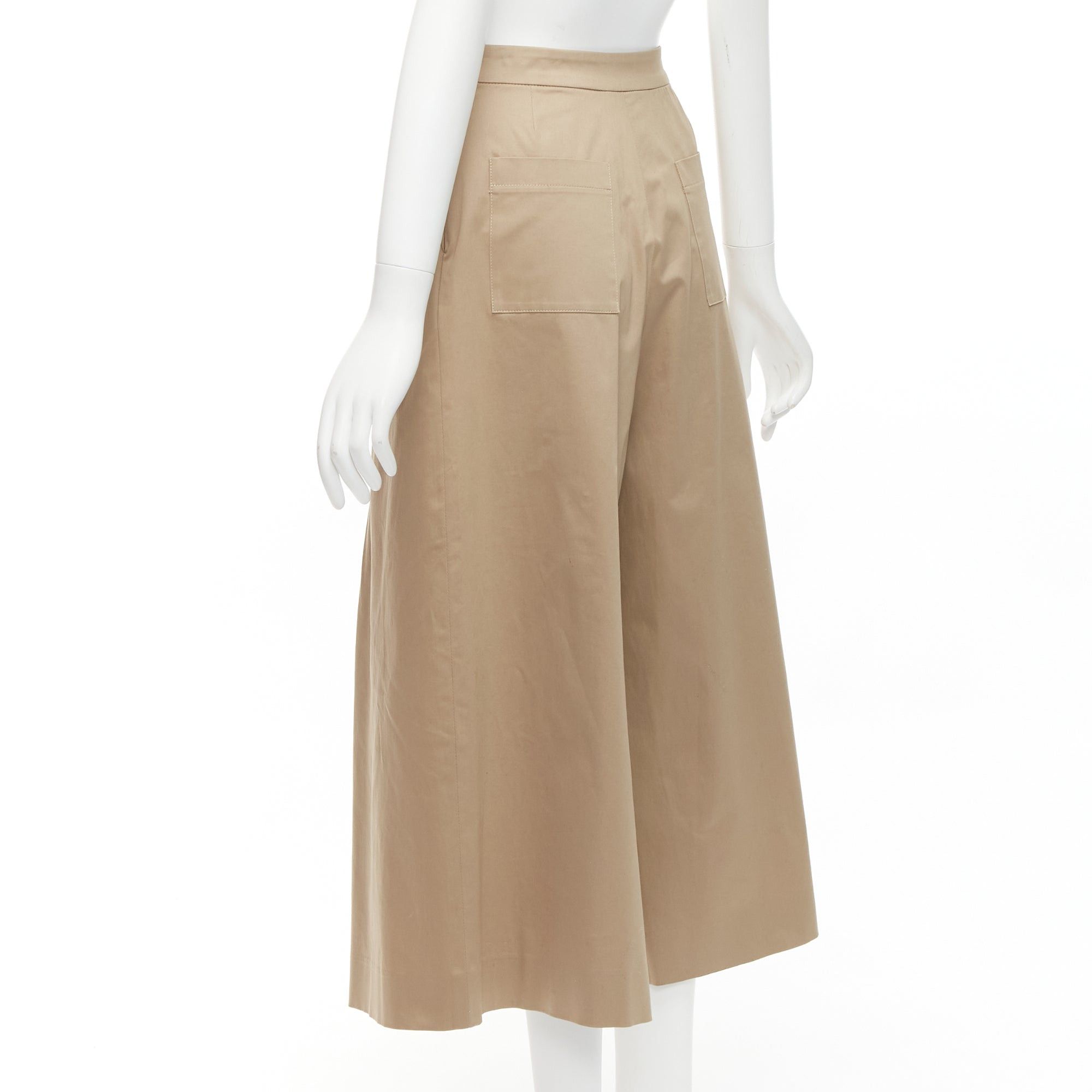 Other TOME 100% coated cotton tan brown pleated front wide leg pants US2 S Size 27" / US 4 / IT 40 - 6 Thumbnail