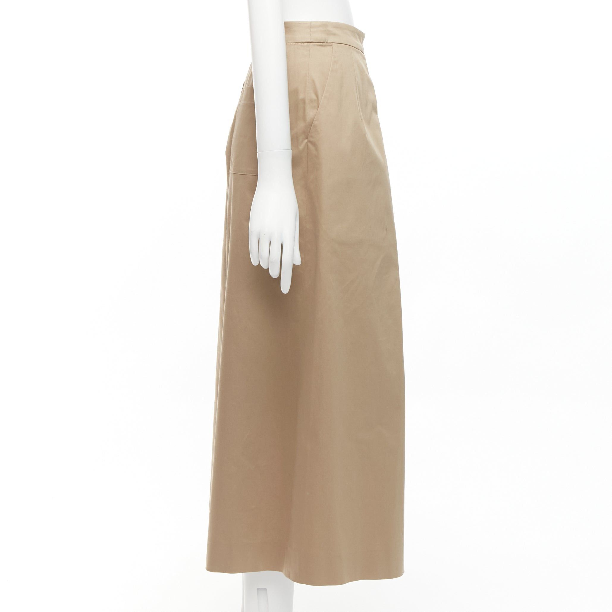 Other TOME 100% coated cotton tan brown pleated front wide leg pants US2 S Size 27" / US 4 / IT 40 - 4 Thumbnail