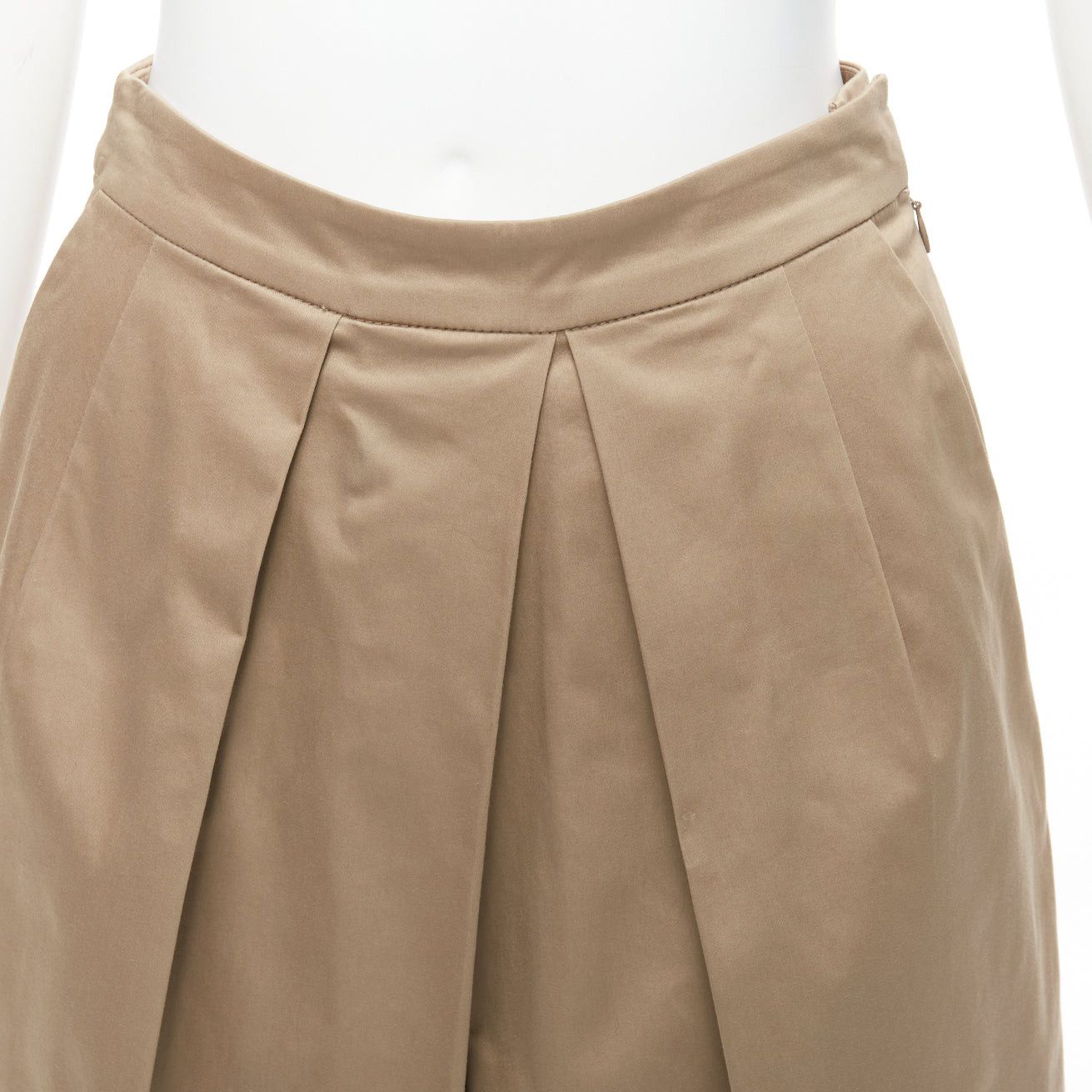 Other TOME 100% coated cotton tan brown pleated front wide leg pants US2 S Size 27" / US 4 / IT 40 - 2 Thumbnail