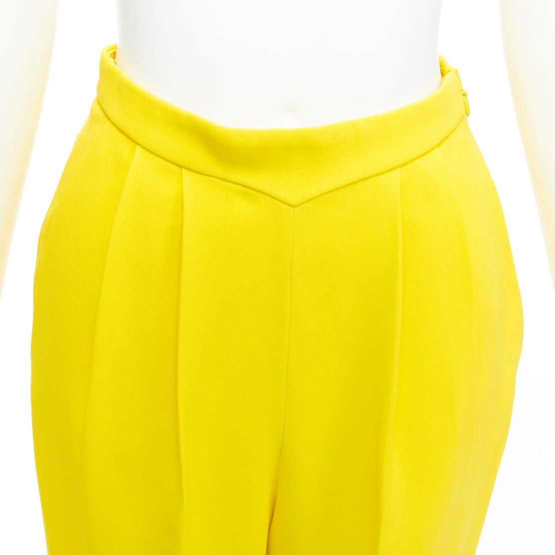 Other DELPOZO yellow viscose blend high V waistband harem pants FR36 S Size 27" / US 4 / IT 40 - 2 Thumbnail