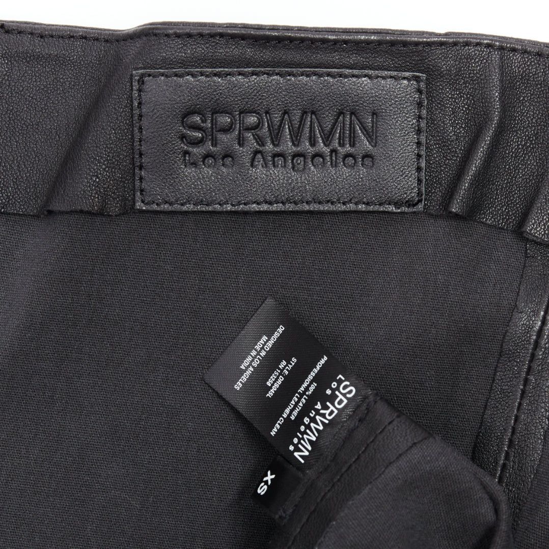 Other SPRWMN black genuine leather strapless mini tube dress US0 XS Size S / US 4 / IT 40 - 8 Thumbnail