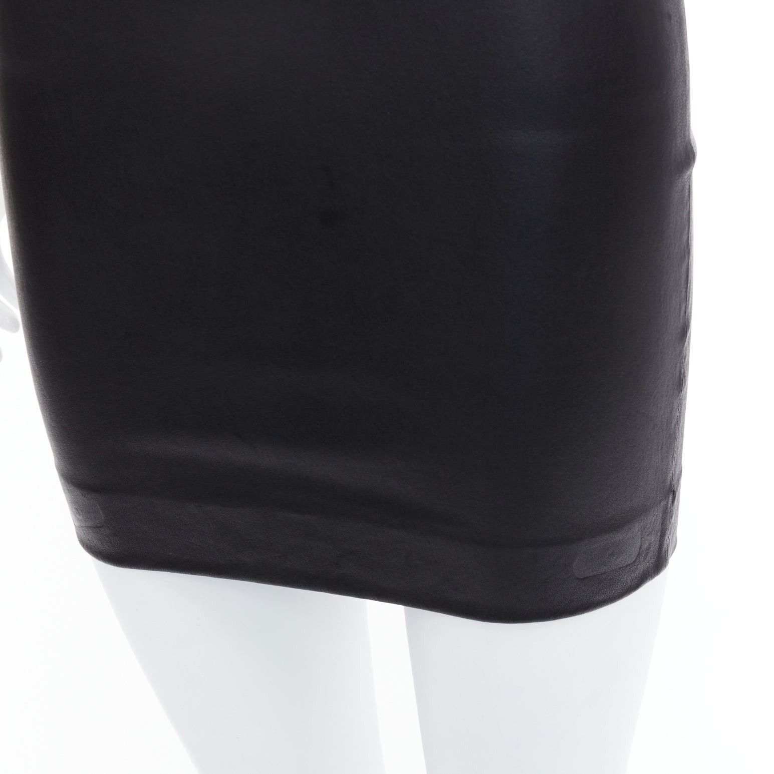 Other SPRWMN black genuine leather strapless mini tube dress US0 XS Size S / US 4 / IT 40 - 7 Thumbnail