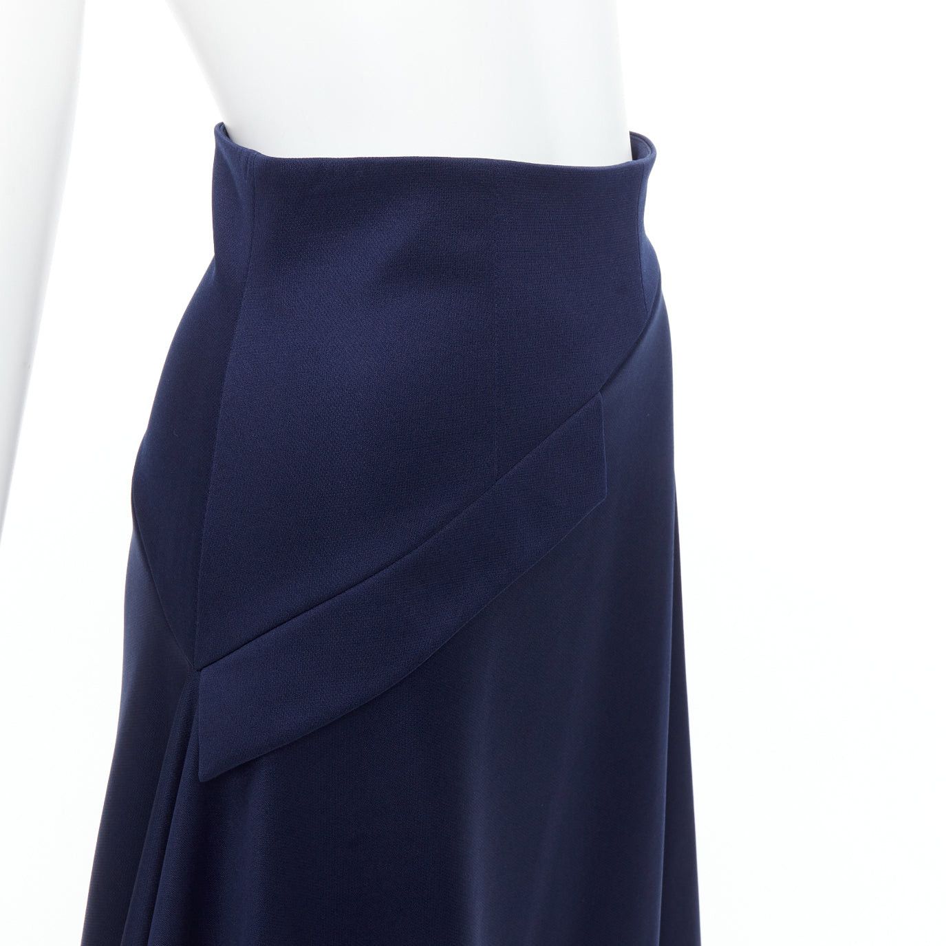 JW Anderson JW ANDERSON navy flap front bias cut asymmetric midi skirt UK8 S Size 27" / US 4 / IT 40 - 7 Thumbnail