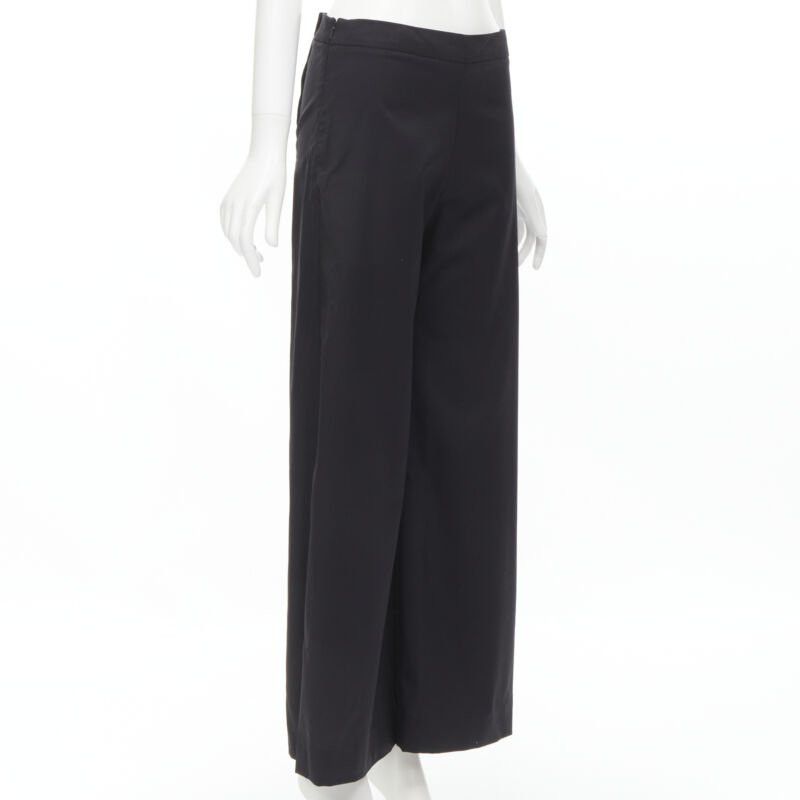 JW Anderson JW ANDERSON decorative double gold button back wide leg trousers pants S Size 27" / US 4 / IT 40 - 4 Thumbnail