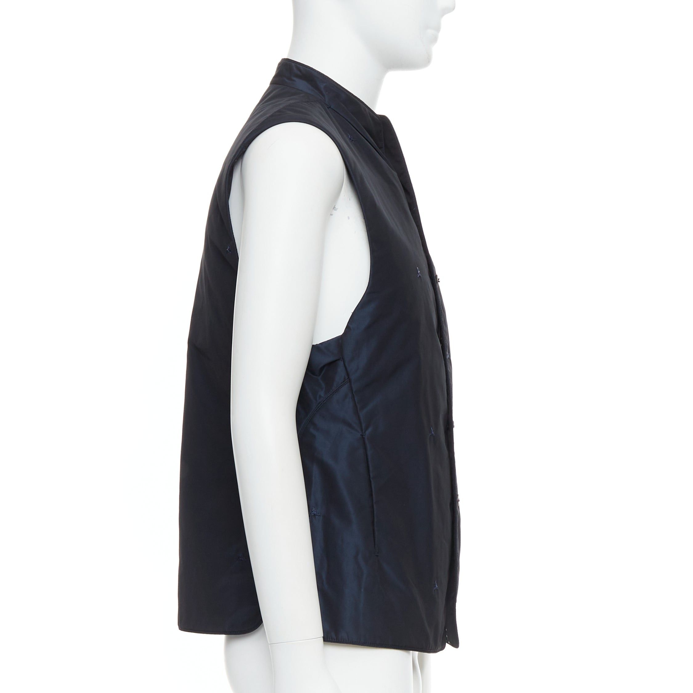 Other SHIATZY CHEN navy padded embroidered silky coin button vest IT46 S Size US S / EU 44-46 / 1 - 4 Thumbnail