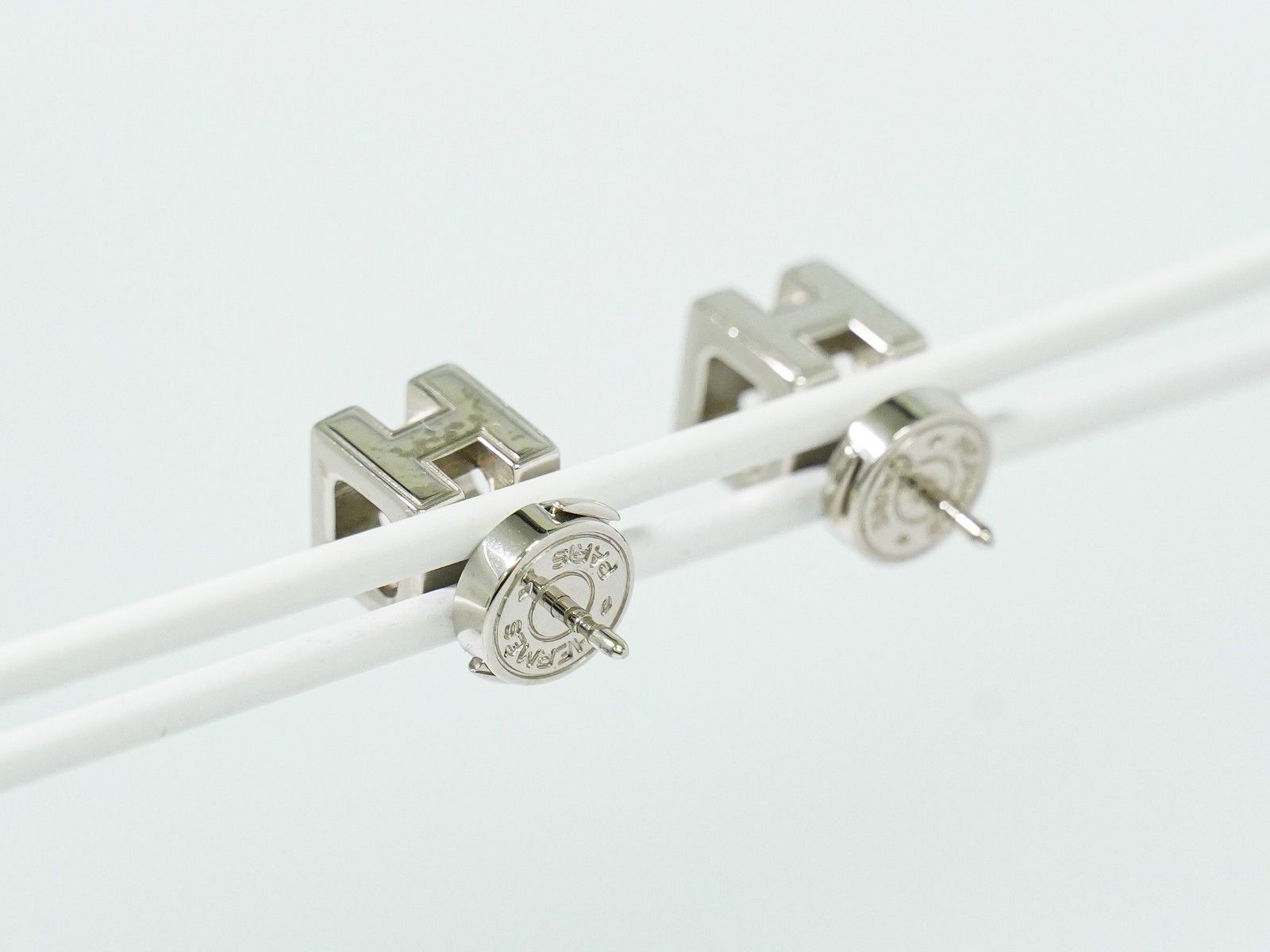 Hermes Hermes Cage d'H Stud Earrings Metal Size ONE SIZE - 7 Thumbnail