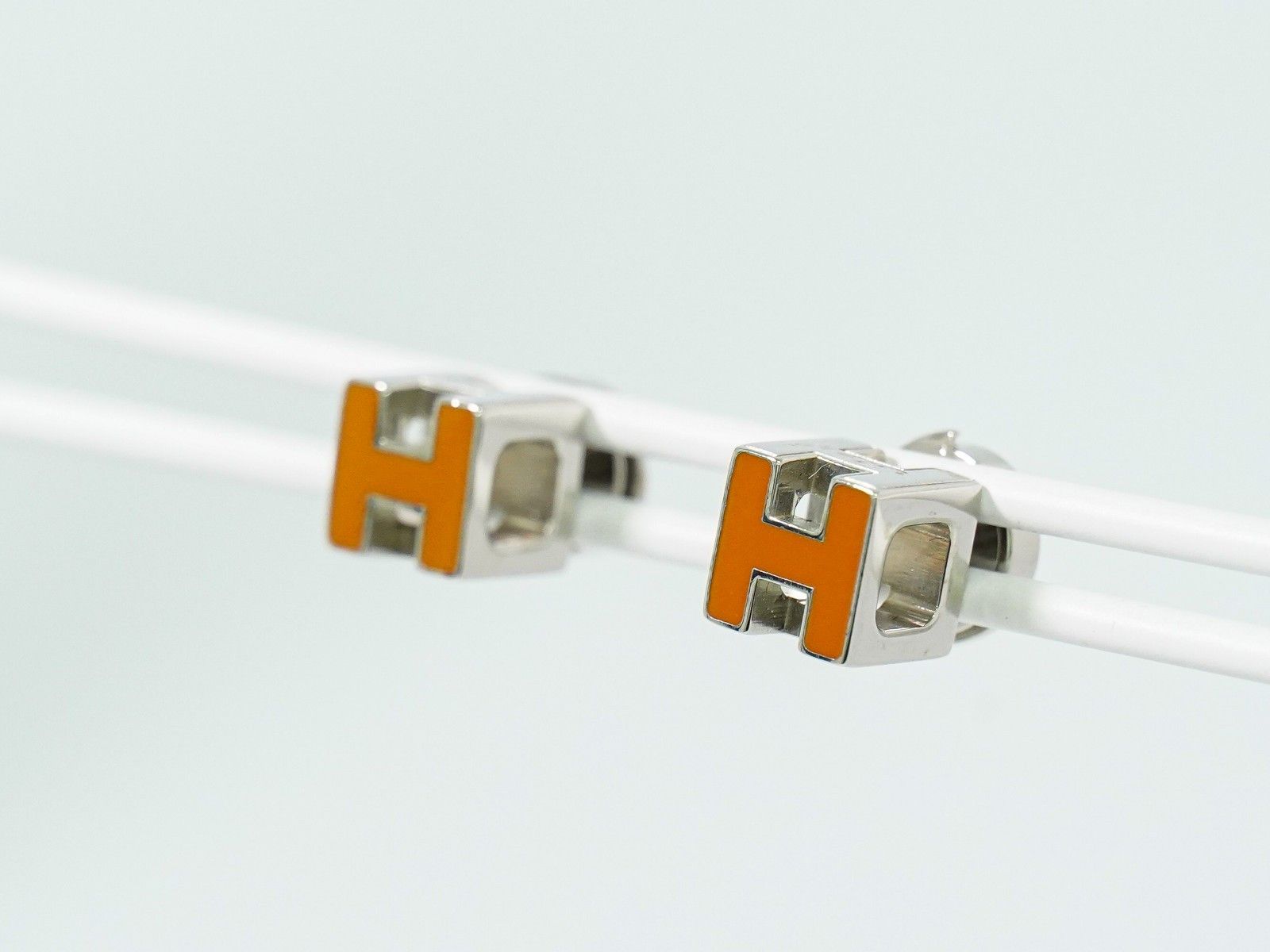 Hermes Hermes Cage d'H Stud Earrings Metal Size ONE SIZE - 6 Thumbnail