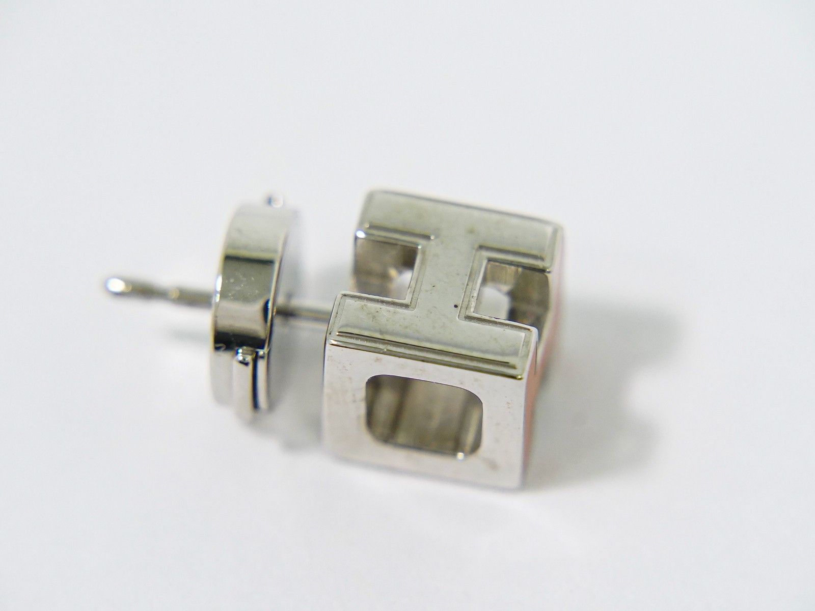 Hermes Hermes Cage d'H Stud Earrings Metal Size ONE SIZE - 4 Thumbnail
