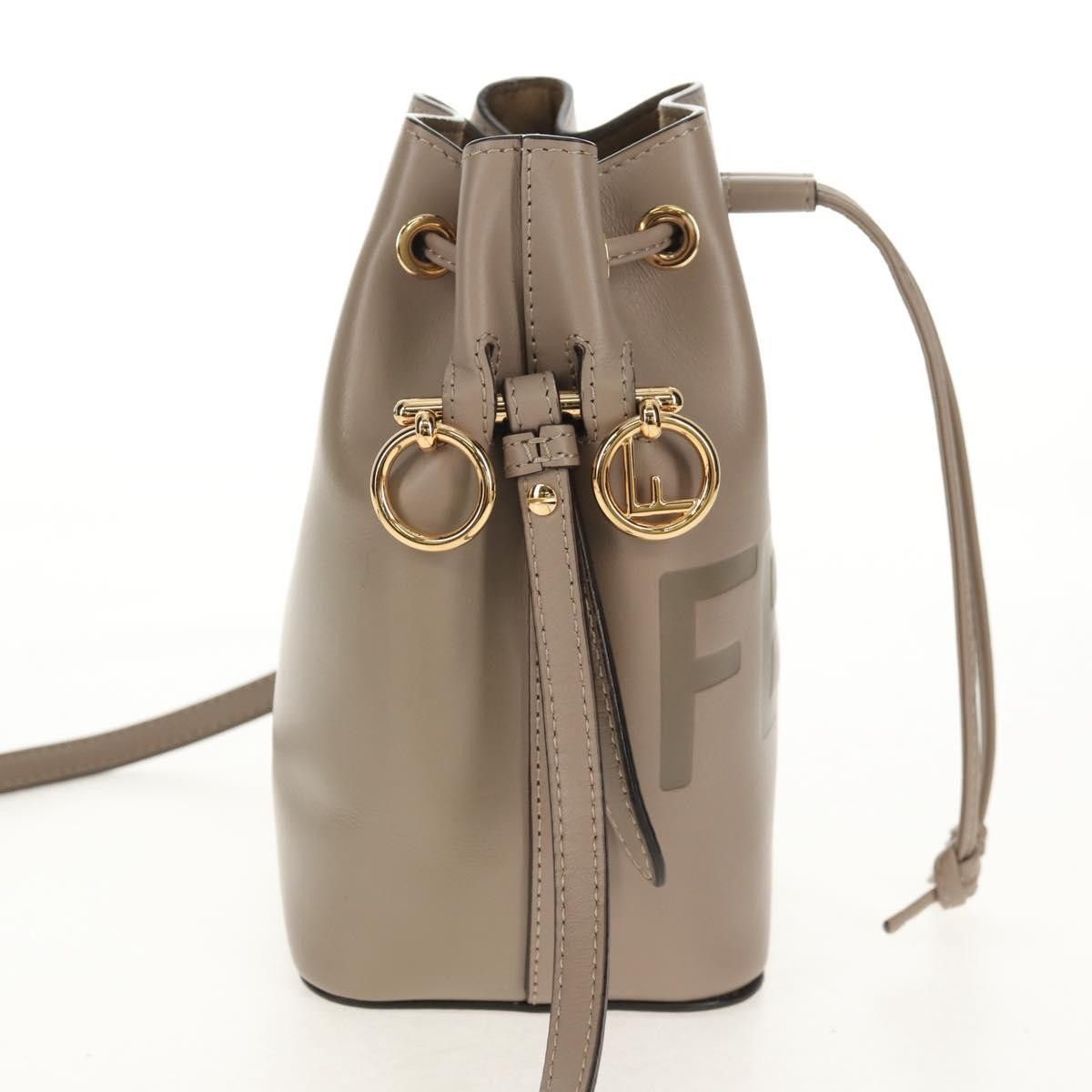 Fendi Fendi Logo Mon Tresor Bucket Bag Leather Size ONE SIZE - 4 Thumbnail