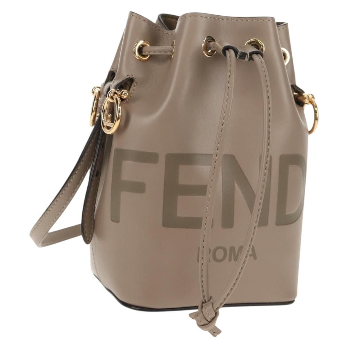 Fendi Fendi Logo Mon Tresor Bucket Bag Leather Size ONE SIZE - 17 Thumbnail