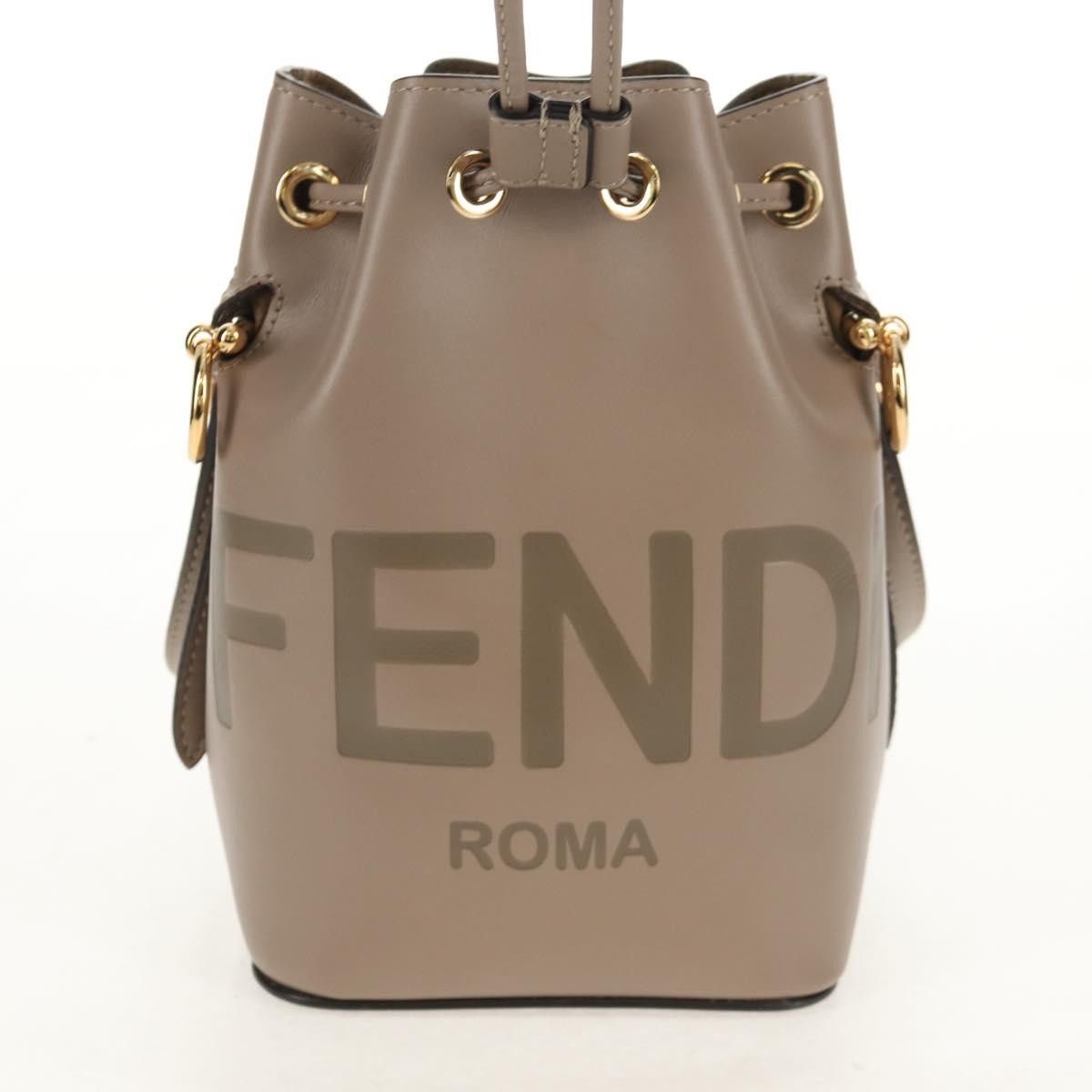 Fendi Fendi Logo Mon Tresor Bucket Bag Leather Size ONE SIZE - 16 Thumbnail