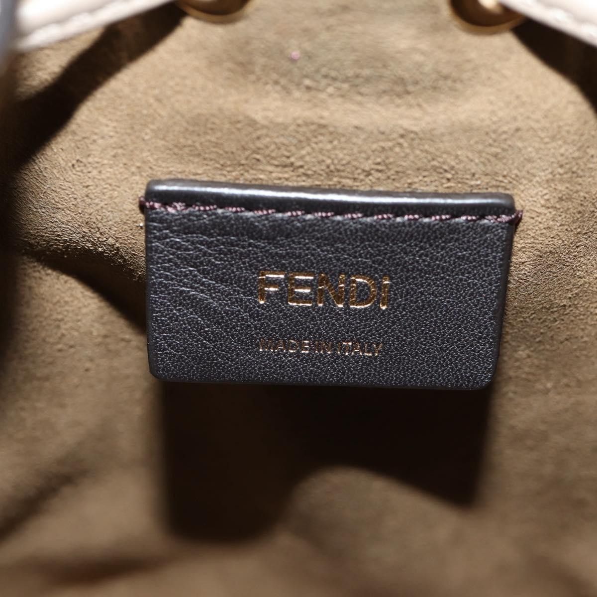 Fendi Fendi Logo Mon Tresor Bucket Bag Leather Size ONE SIZE - 6 Thumbnail