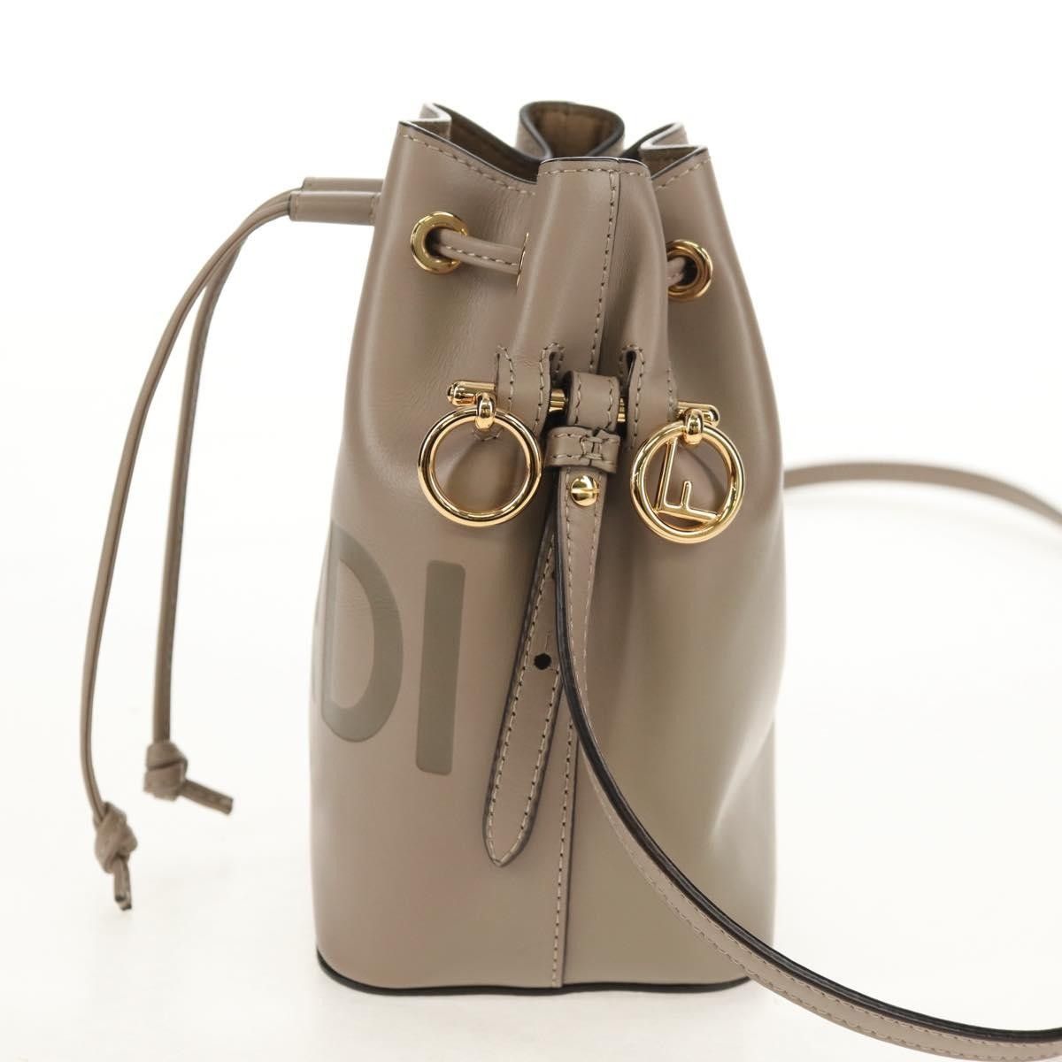 Fendi Fendi Logo Mon Tresor Bucket Bag Leather Size ONE SIZE - 3 Thumbnail