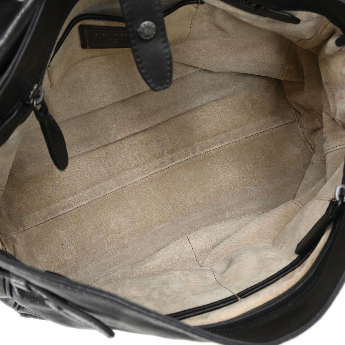 Prada Prada Convertible Pushlock Flap Satchel City Calfskin Size ONE SIZE - 3 Thumbnail
