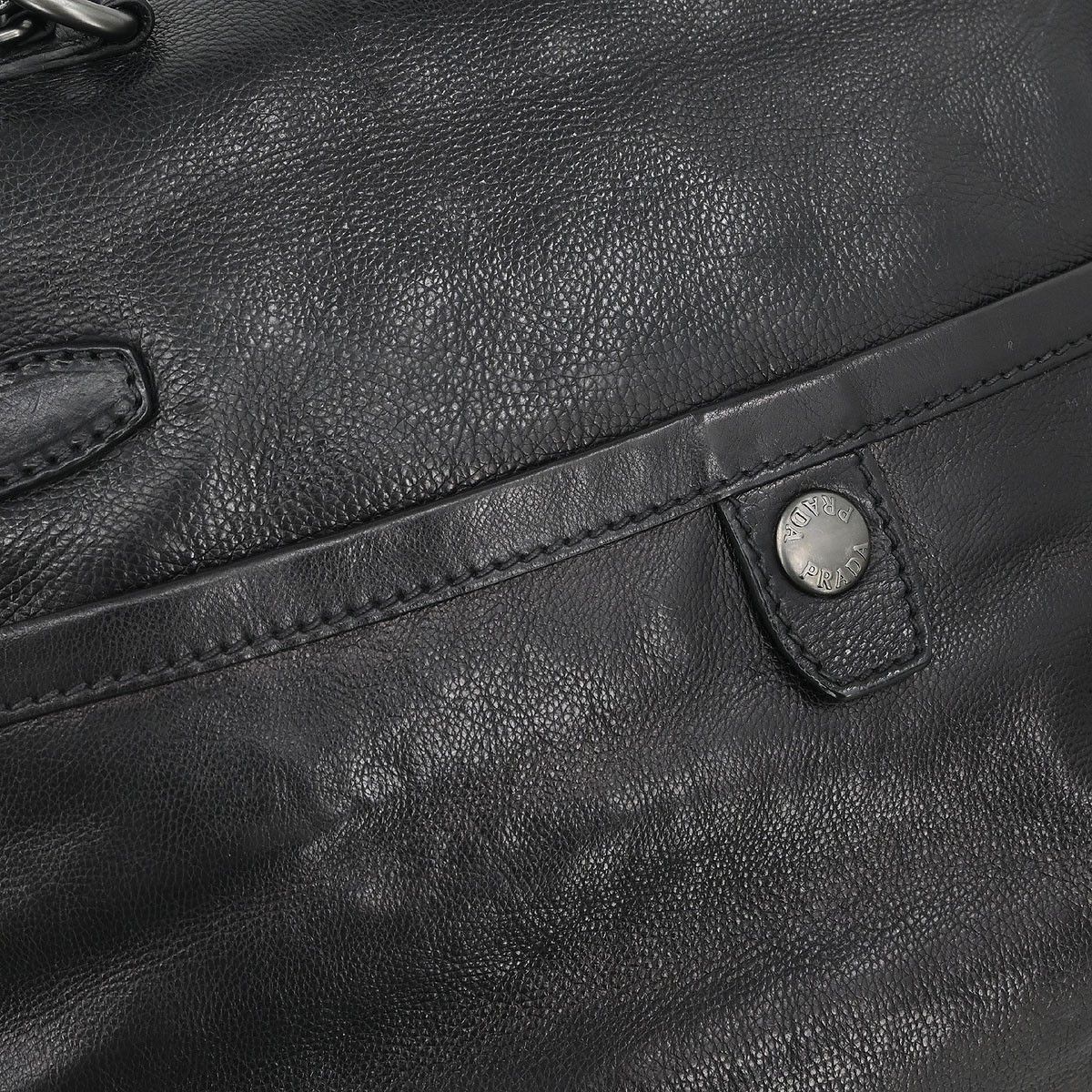 Prada Prada Convertible Pushlock Flap Satchel City Calfskin Size ONE SIZE - 11 Thumbnail