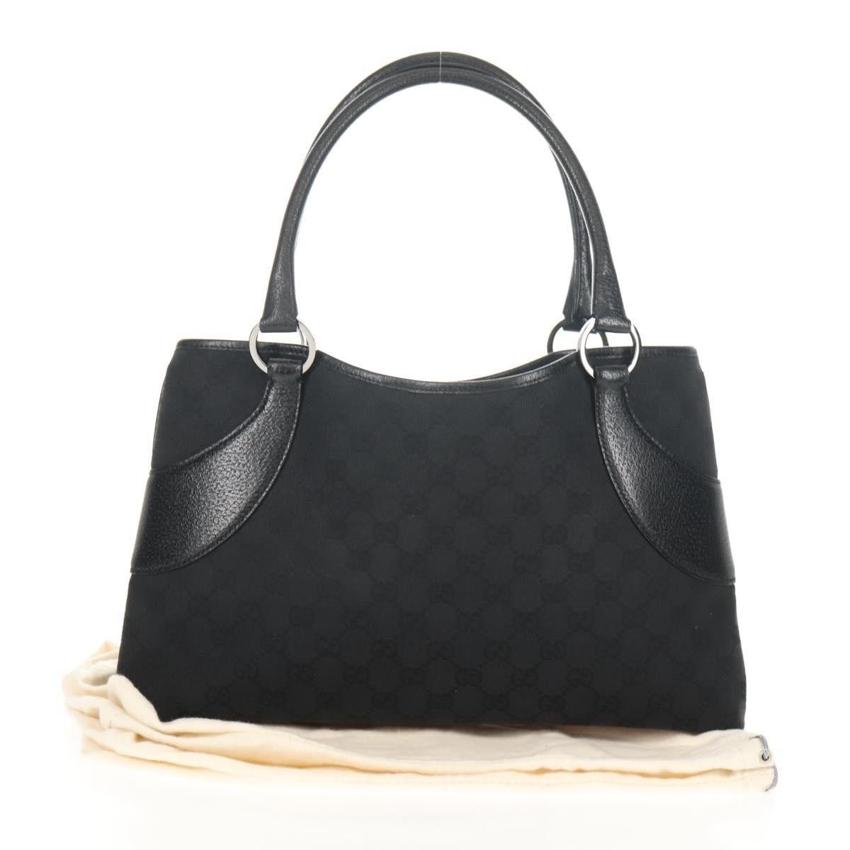 Gucci Gucci Vintage Ring Tote GG Canvas with Leather Size ONE SIZE - 13 Thumbnail