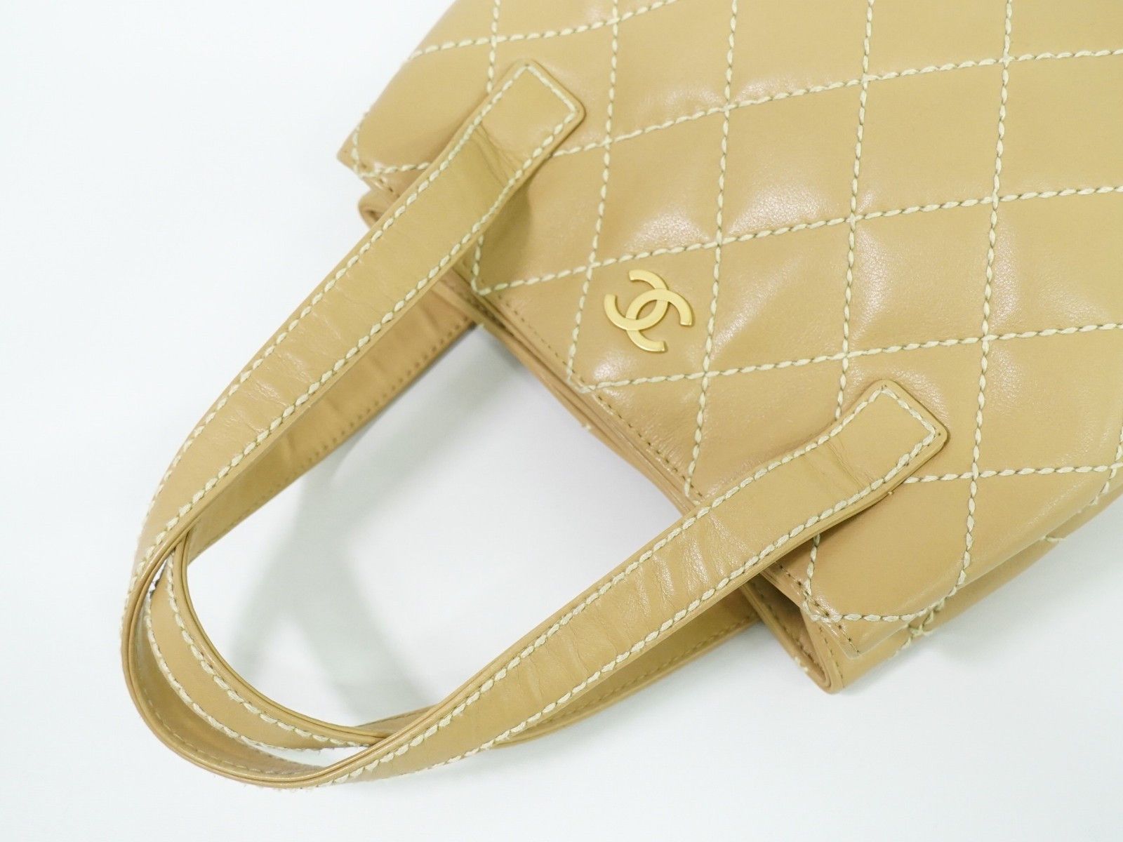 Chanel Chanel Surpique Tote Quilted Leather Size ONE SIZE - 7 Thumbnail