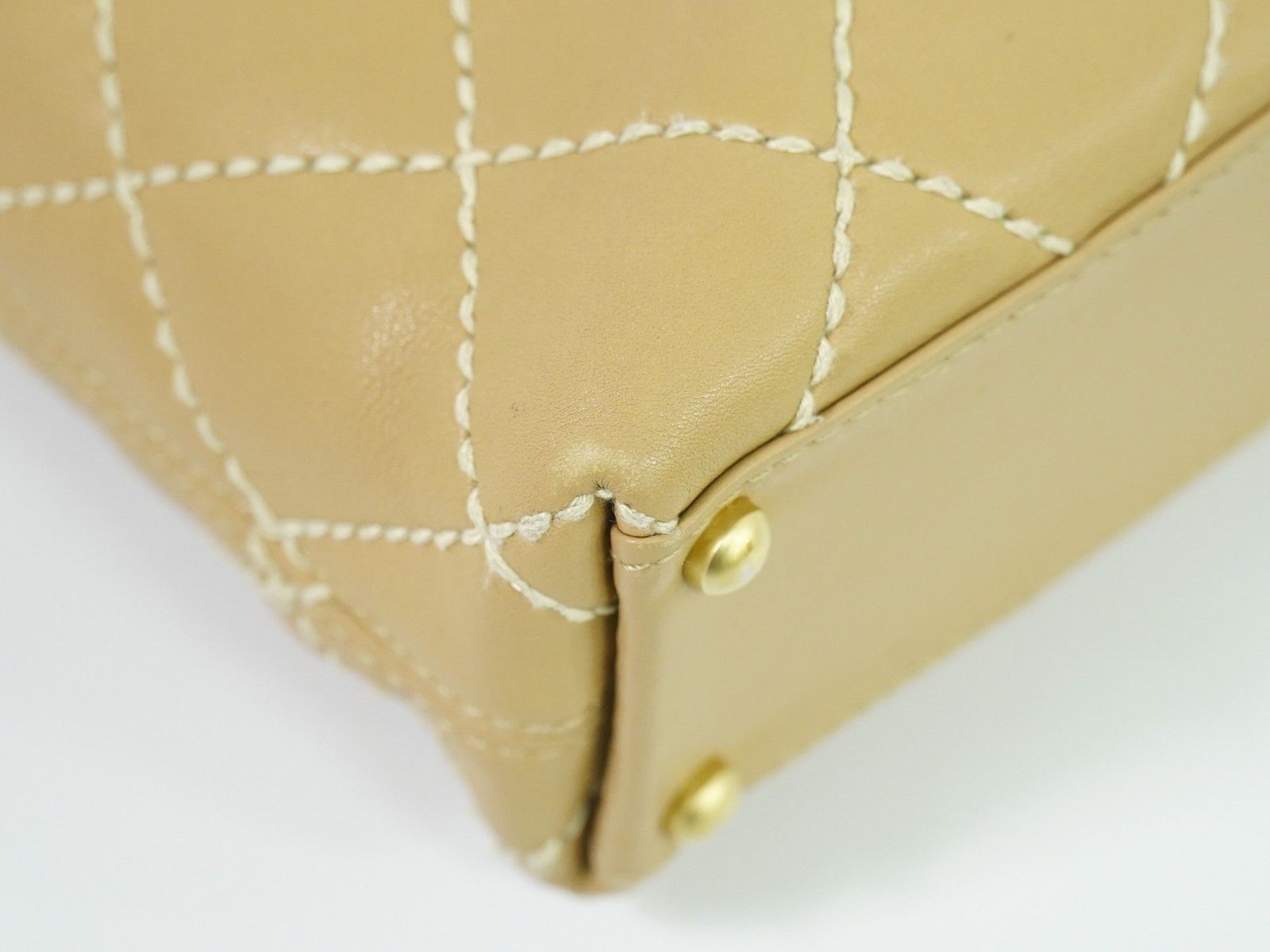 Chanel Chanel Surpique Tote Quilted Leather Size ONE SIZE - 8 Thumbnail