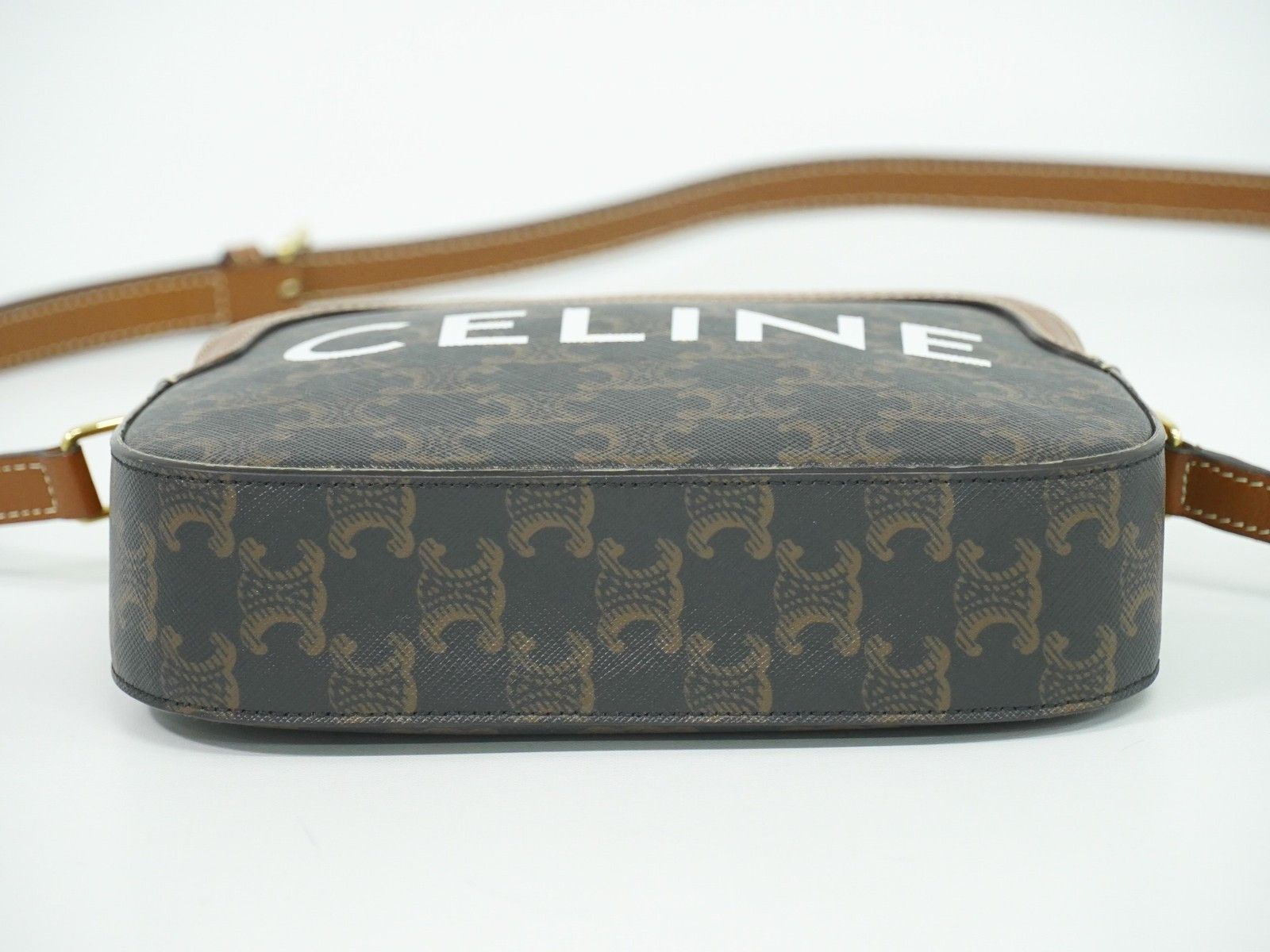 Celine Celine Logo Camera Bag Triomphe Coated Canvas Size ONE SIZE - 8 Thumbnail