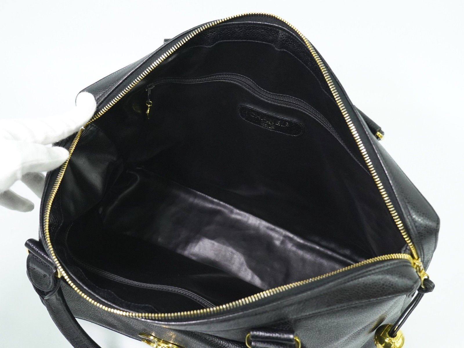 Chanel Chanel Vintage Front Pocket Tote Caviar Size ONE SIZE - 4 Thumbnail