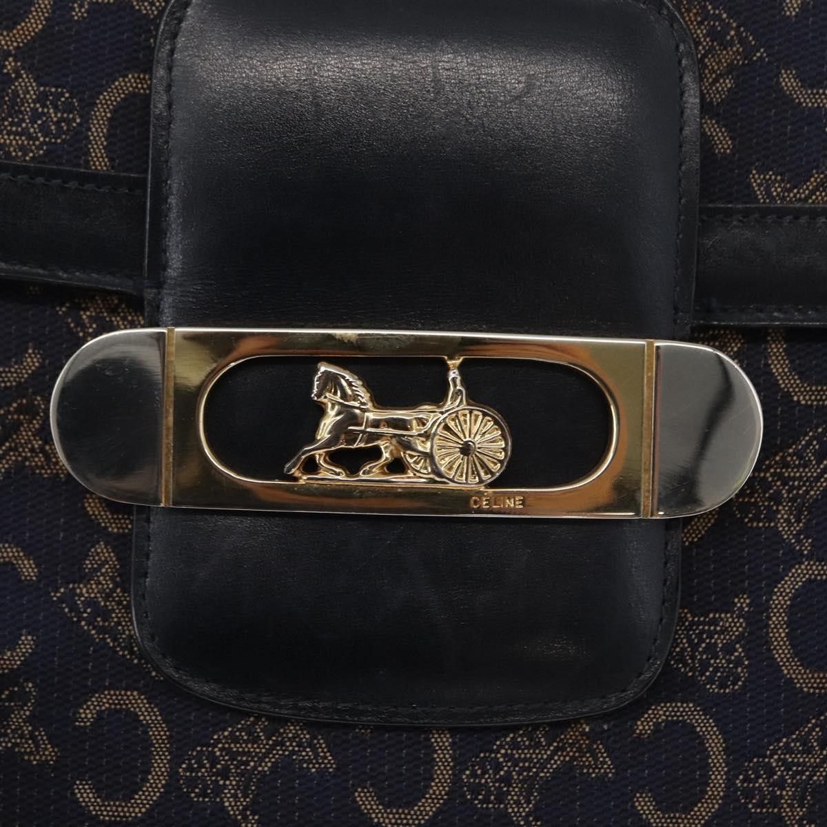 Celine Celine Horse Carriage Shoulder bag Canvas and Leather Size ONE SIZE - 12 Thumbnail