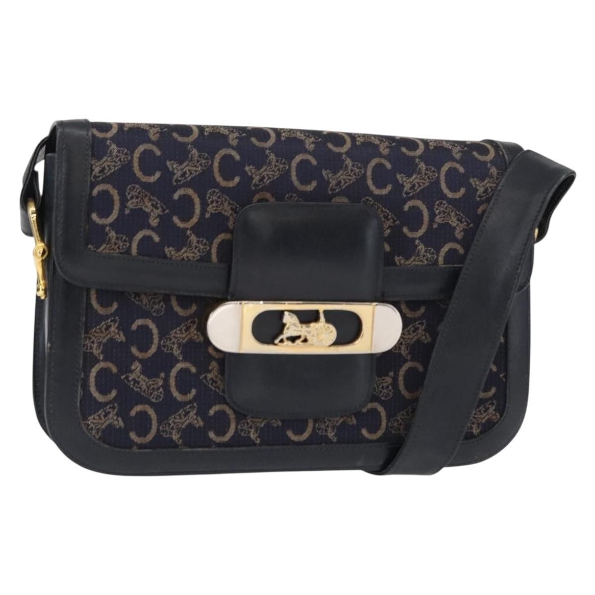 Celine Celine Horse Carriage Shoulder bag Canvas and Leather Size ONE SIZE - 13 Thumbnail
