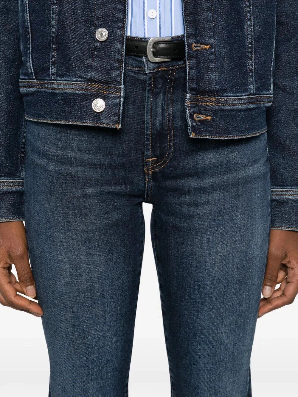 7 For All Mankind THE LEGGY BOOTCUT Midnight Fade Size 24" / US 00 / IT 34 - 5 Thumbnail