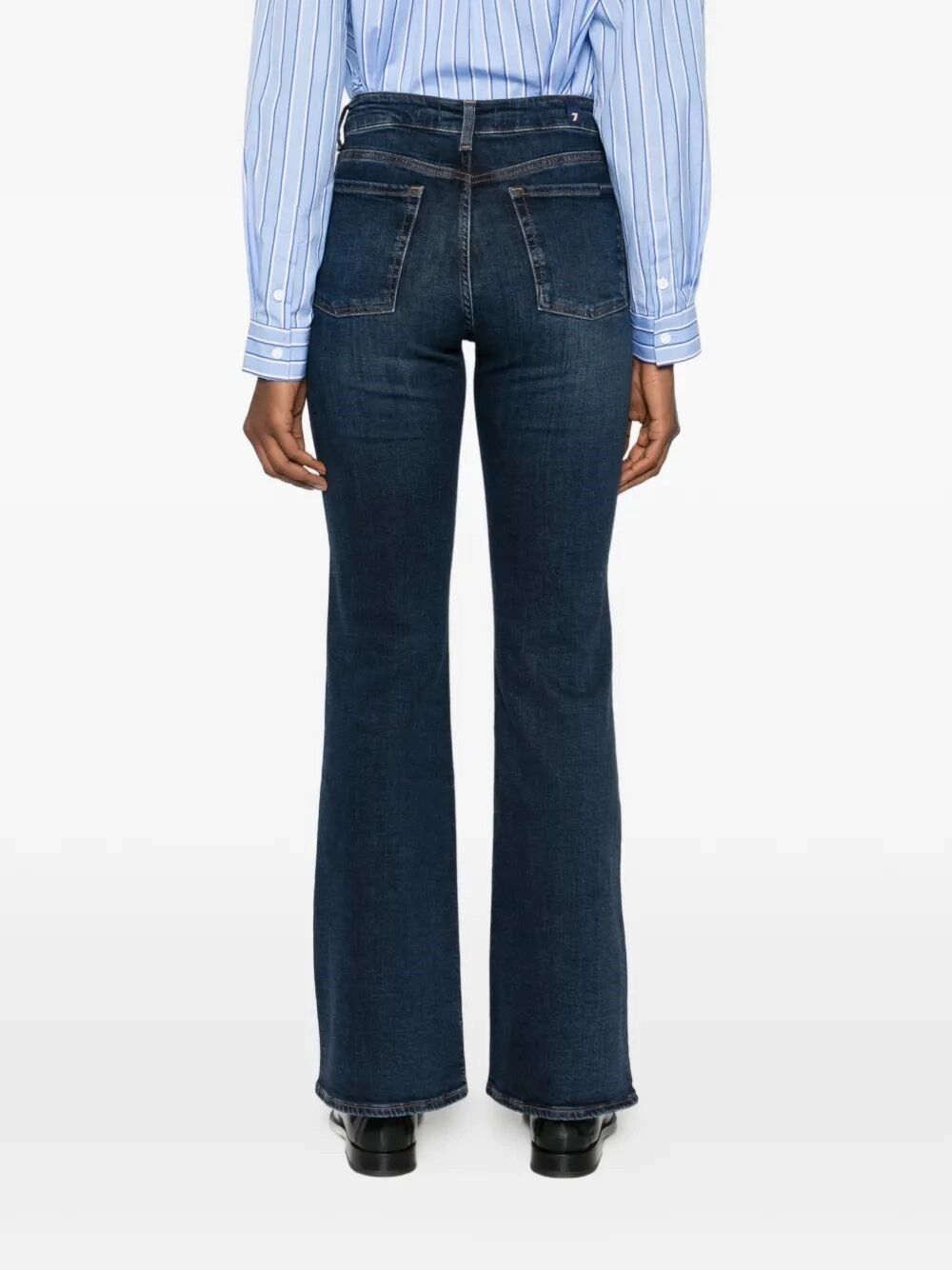 7 For All Mankind THE LEGGY BOOTCUT Midnight Fade Size 27" / US 4 / IT 40 - 4 Thumbnail