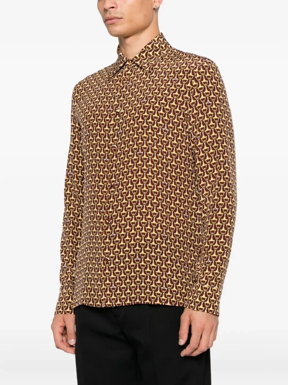 Gucci Classic Skinny `Horsebit` Shirt Size US L / EU 52-54 / 3 - 4 Thumbnail