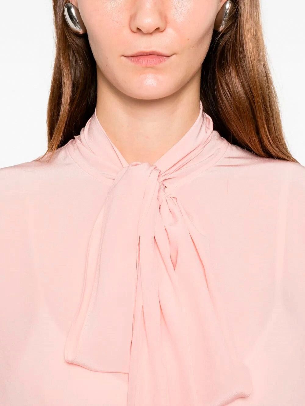 Gucci Crepe De Chine Bio Silk Shirt Size M / US 6-8 / IT 42-44 - 4 Thumbnail