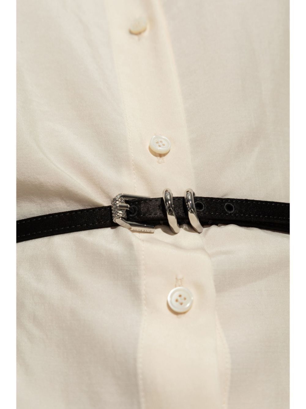 Givenchy Long Shirt With `Voyou` Belt Size M / US 6-8 / IT 42-44 - 3 Thumbnail