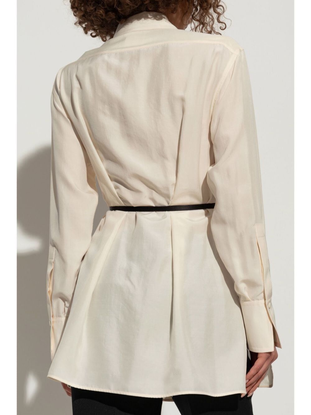 Givenchy Long Shirt With `Voyou` Belt Size M / US 6-8 / IT 42-44 - 5 Thumbnail