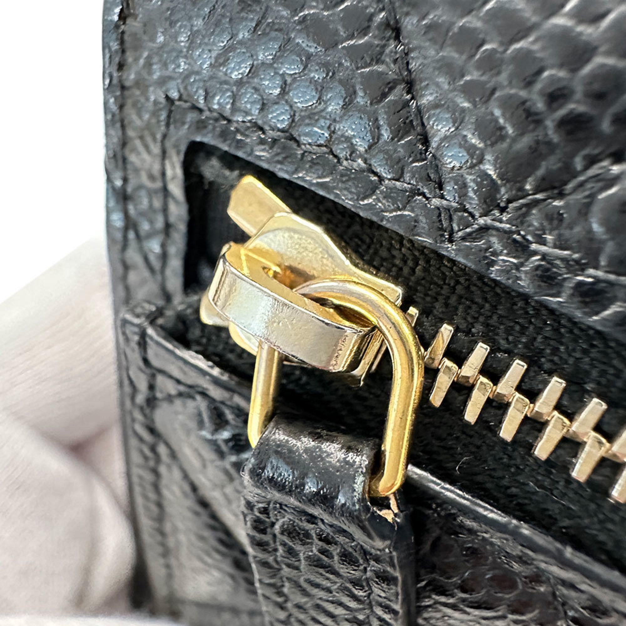CHANEL Matelasse Women's Bifold Wallet in Black Caviar with Gold Hardware