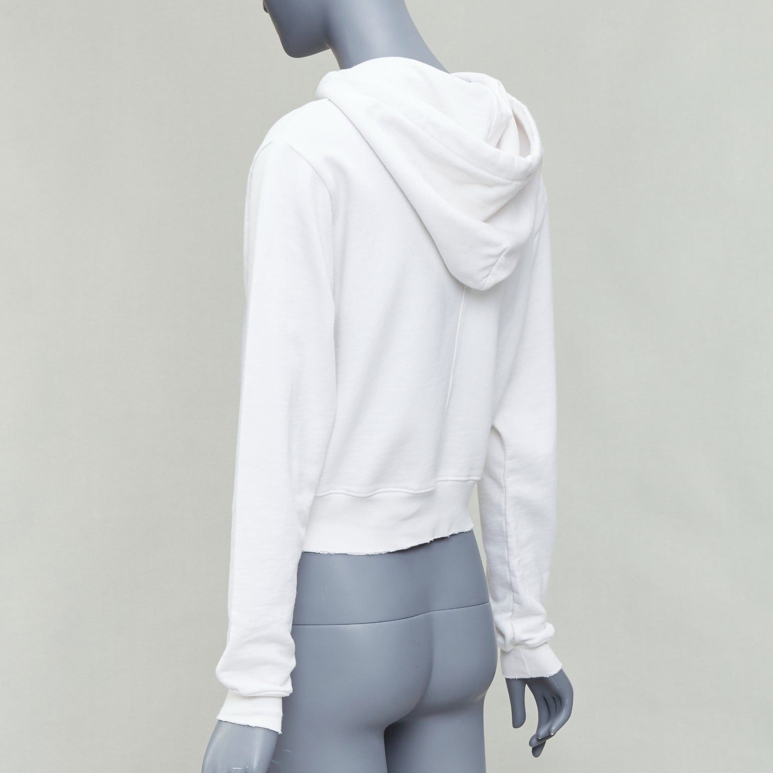 Other COTTON CITIZEN off white frayed edge cropped hoodie pullover XS Size S / US 4 / IT 40 - 6 Thumbnail